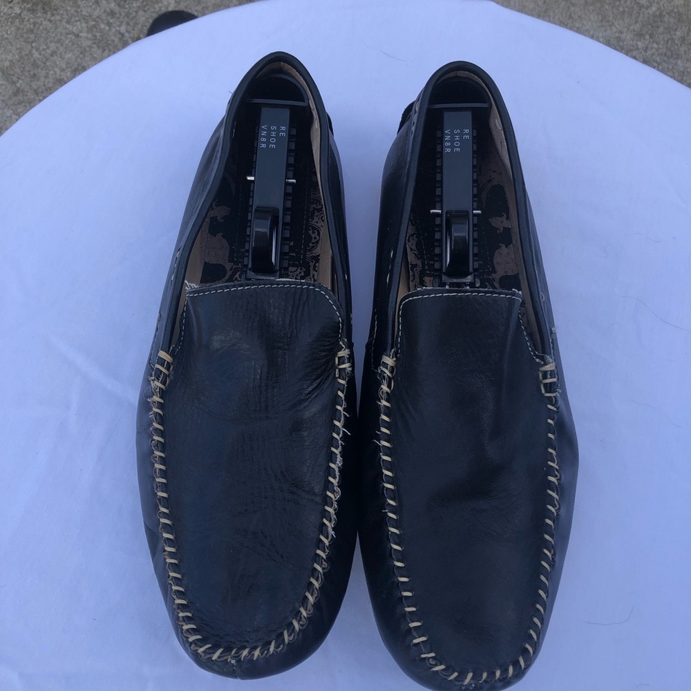 Steve Madden Kronos Black Leather Slip-on Size 10.5